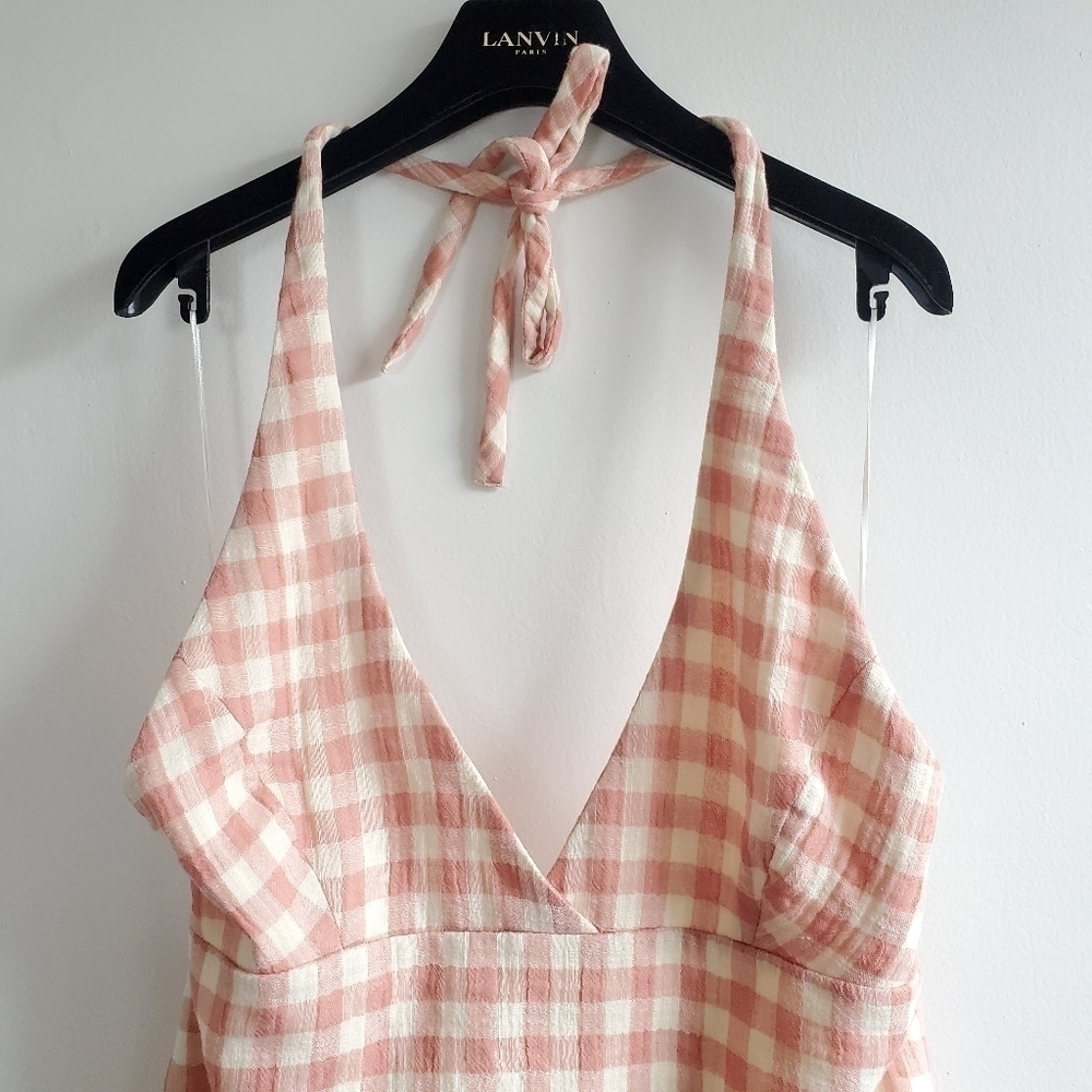 Zara Gingham Check Halter Mini Dress NWT Size XS - Picture 10 of 16